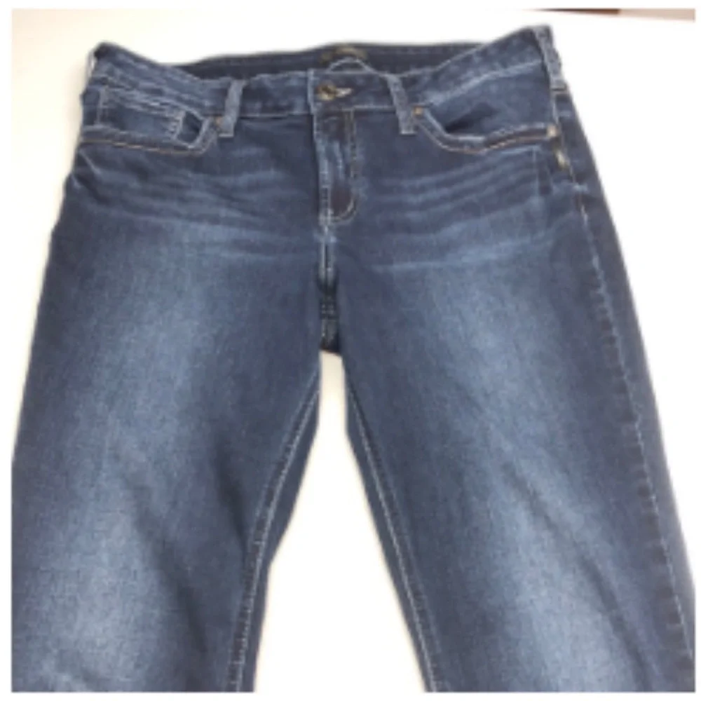 LIKE NEW VINTAGE SILVER SUKI HIGH-RISE SKINNY JEANS 34x29 ⭐️